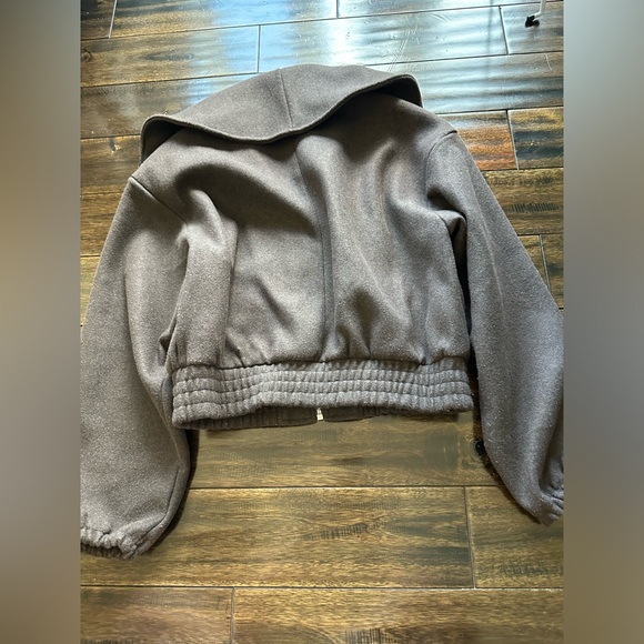 Madewell Exaggerated Collar Sweater Jacket - Picture 3 of 6